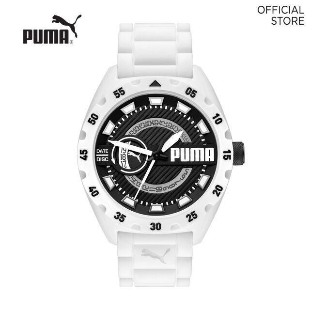 PUMA Men's Puma Street V2 Analog Watches - White Case (48mm) P5114