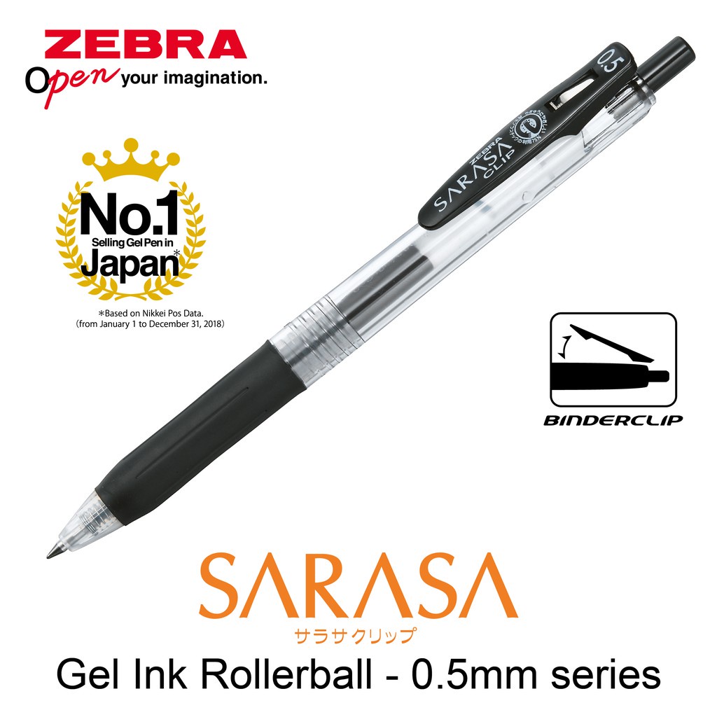 Zebra - 1.0 Sarasa Clip Gel Pen – Celebrations