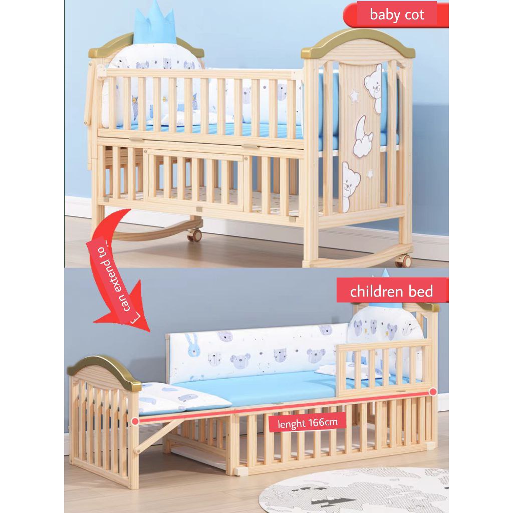 Baby best sale cot shopee