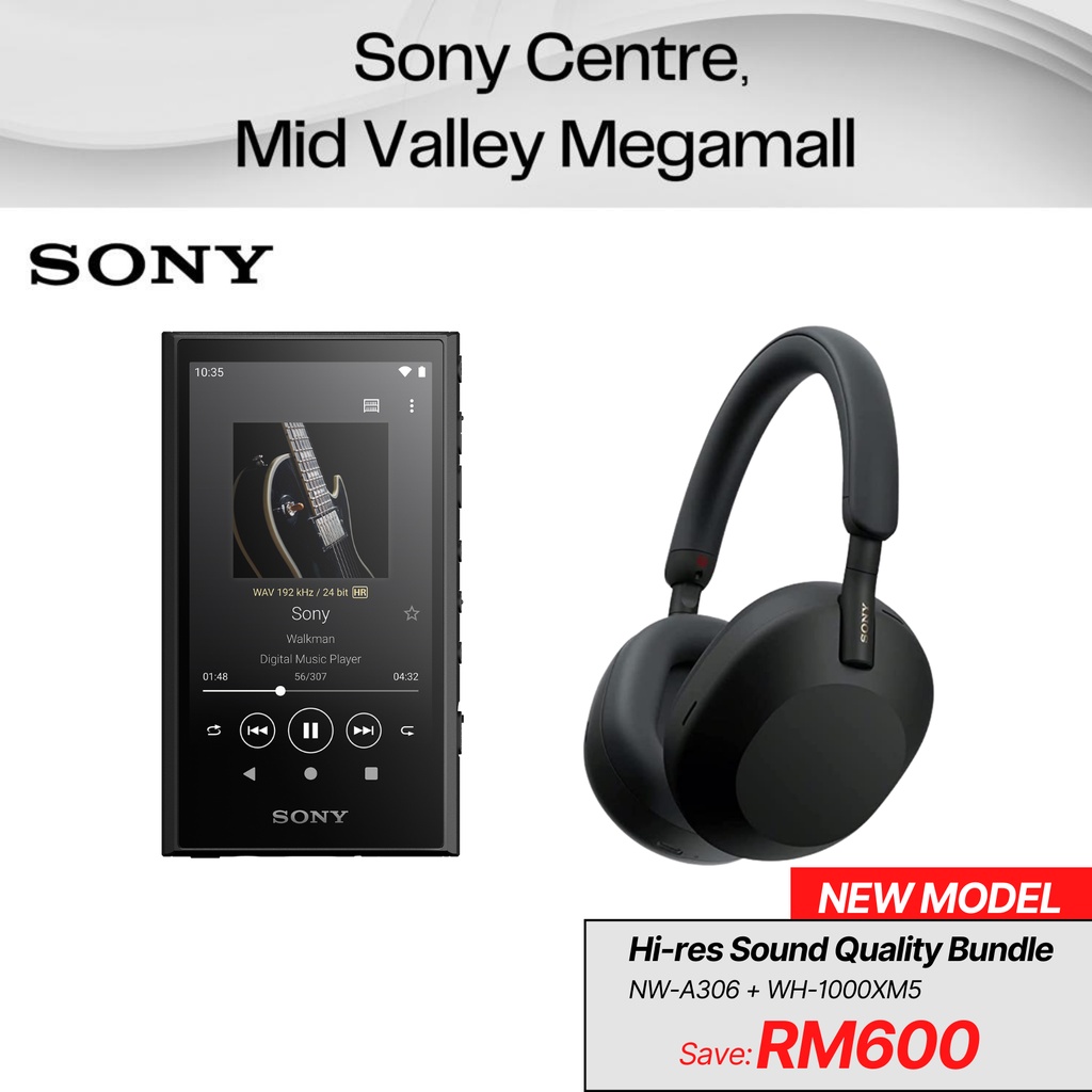 Sony NW-A306 Walkman A Series Hi-Res Digital Music Player with