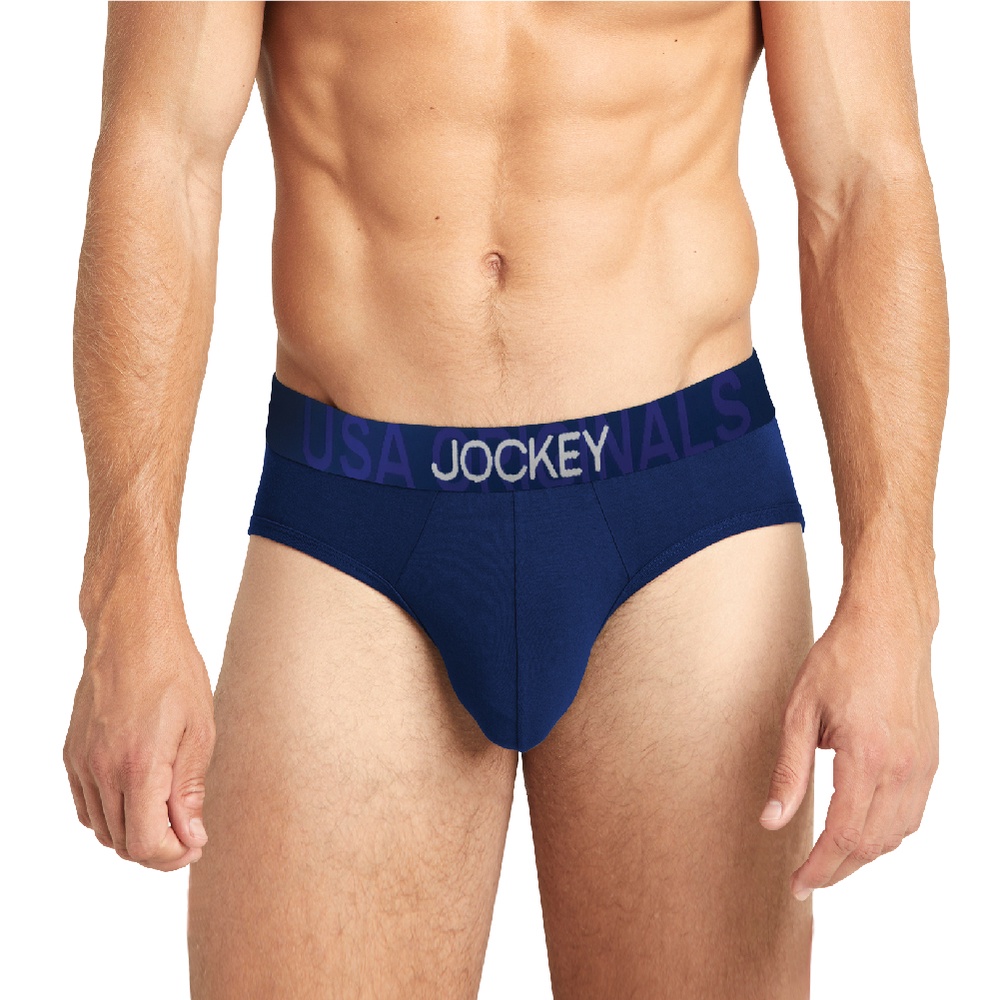 Jockey 3 Pieces Cotton Elastane Briefs, JMB318463