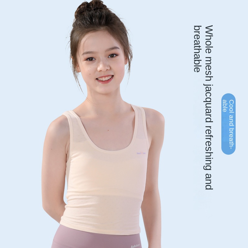 Traceless girl's bra breathable development period girl's vest