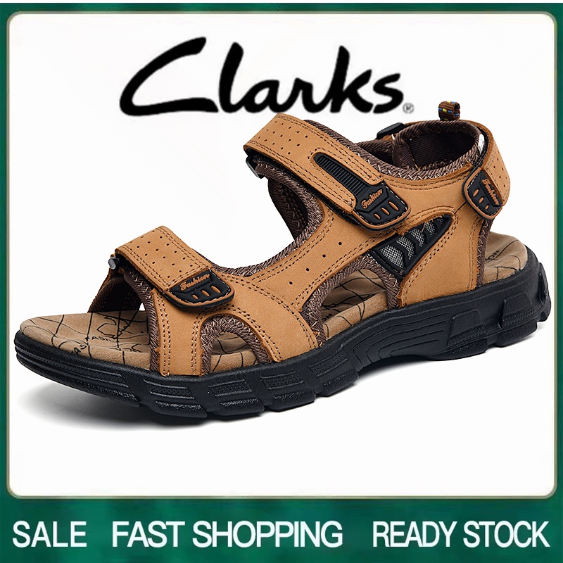 Clarks clearance leather slides