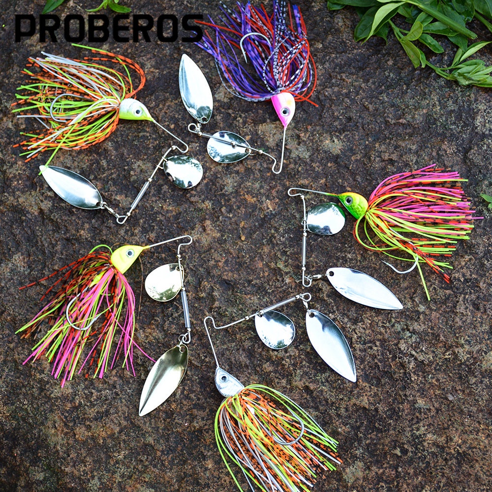 1 Piece Spinner Bait 10G 15G 20G Metal Lure Hard Fishing Lure Spinner Lure  Spinnerbait Pike Swivel Fish Tackle Fishing Tools
