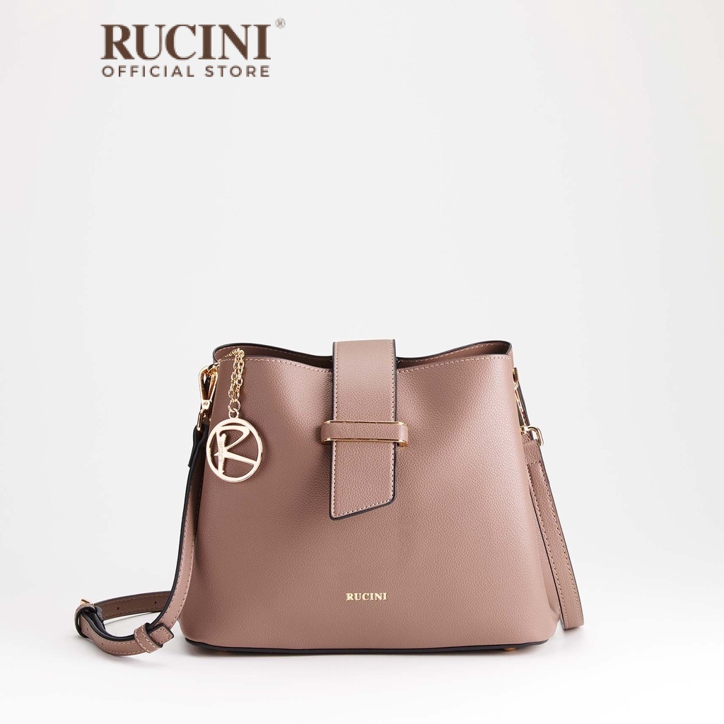 RUCINI Ieva Ladies Crossbody Sling Bag RHC HB1064 Black Brown