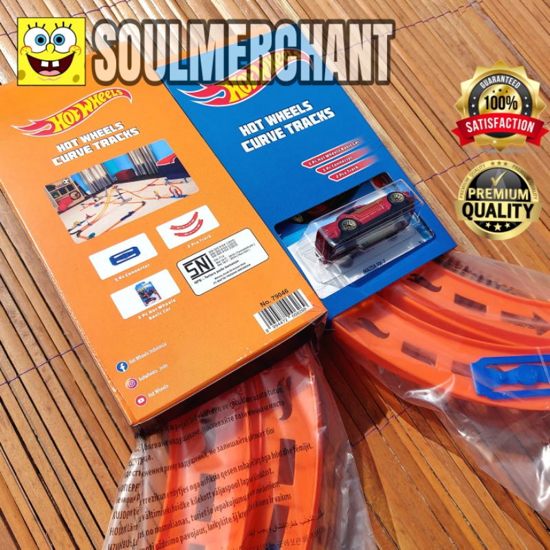 Hot wheels cheap orange curved track