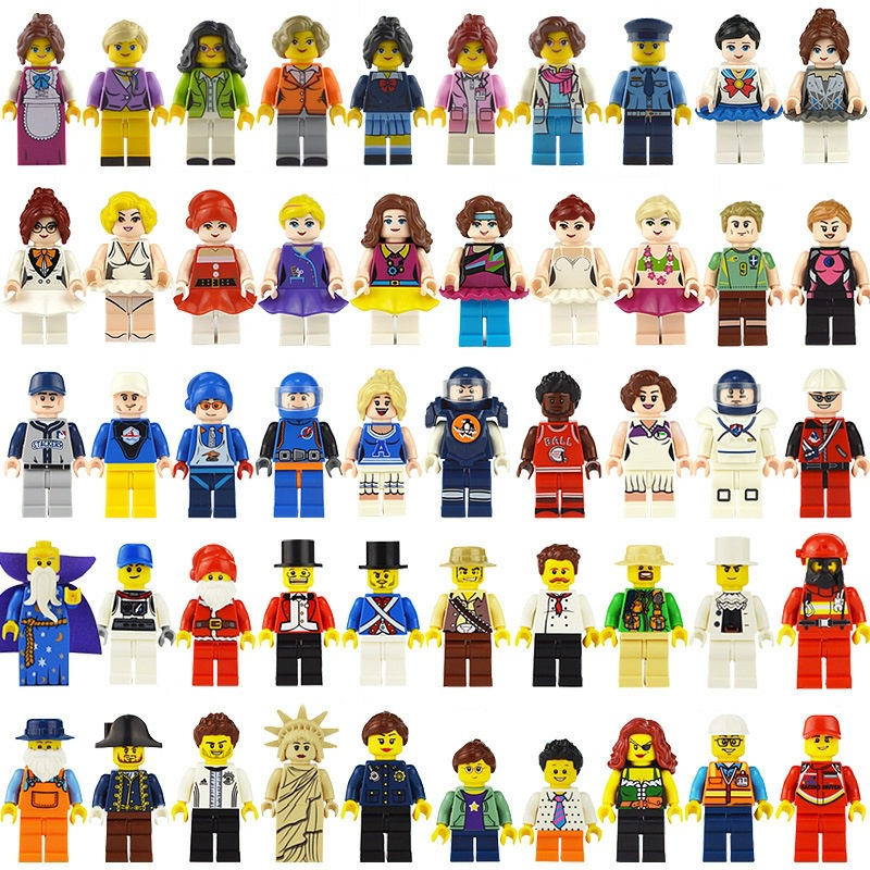 Random 1 PC Minifigures Mini Figures Super Heroes Military Soldier