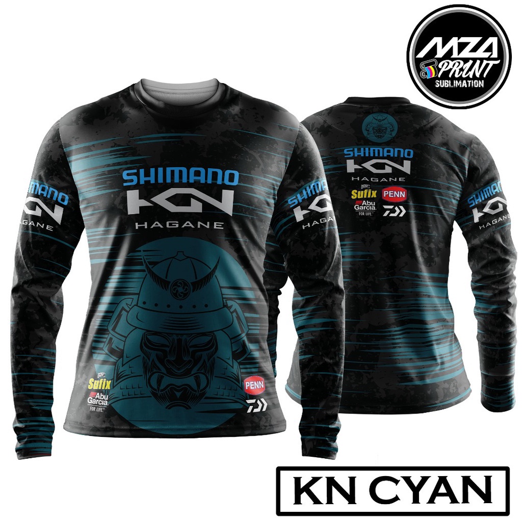 Shimano KN HAGANE Edition Fishing Jersey Sublimation, Clothes Anti-UV  Quick Dry Fishing, Baju Pancing Size