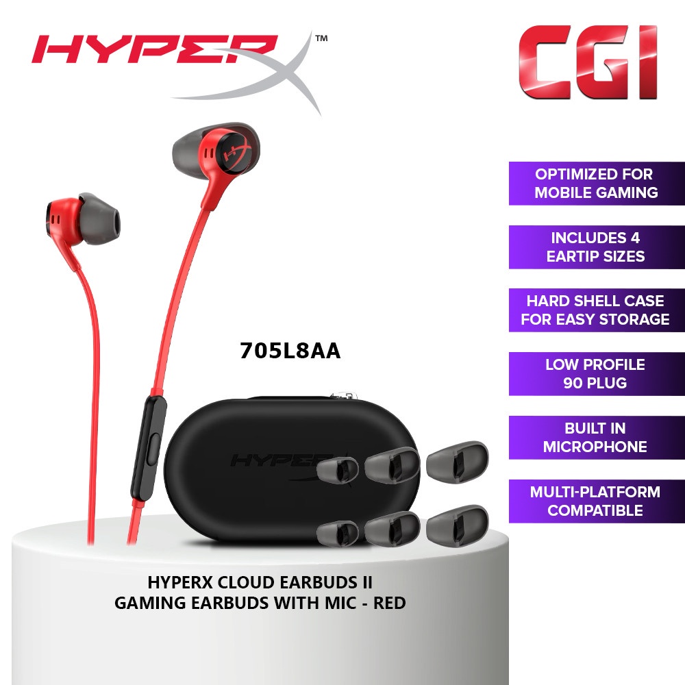 Hyperx cloud deals earbuds pubg pc