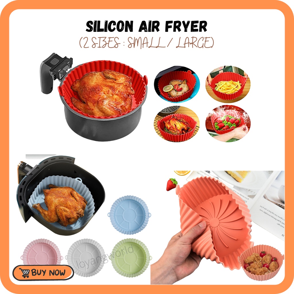 Air Fry er Silicone Basket, Non-Stick Silicone Mats for Air Frye r