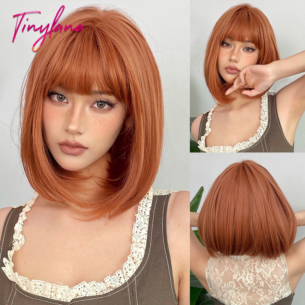 Rurouni Kenshin Himura Kenshin Orange pigtail Wig Style Cosplay Wig