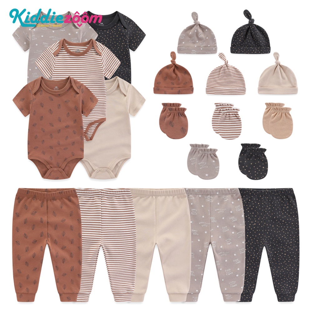 Kiddiezoom Newborn Baby Unisex Cotton Bodysuits 0-12 Months Baby Gift  5-Pack Baby Clothes, Muiltcolor, 0-3 Months : : Clothing, Shoes &  Accessories