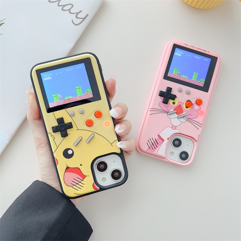 Casing Tetris Game Console Gameboy Plastic Hard Case iPhone 14 13