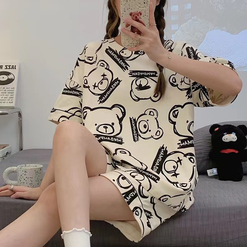 2021 Hot Sale Summer Spring Homewear Short Sleeves Loungewear Leisure Loose  Women Clothing Breathable High Quality Pajamas - China Women Nightwear and  2021 Hot Sale Summer Spring Homewear price