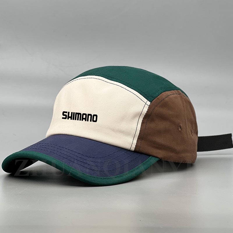 Shimano Outdoor Men's Women Vintage Patchwork Golf Baseball Caps Summer  Sunshade Riding Sports Breathable Quick-Drying Fishing Caps