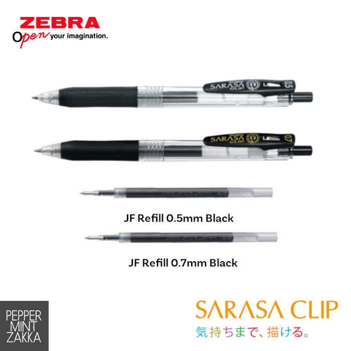 Pastel colors] Zebra bLen Retractable Emulsion Ballpoint Pen (Black Ink)  0.5mm/0.7mm (Refill sold separate)