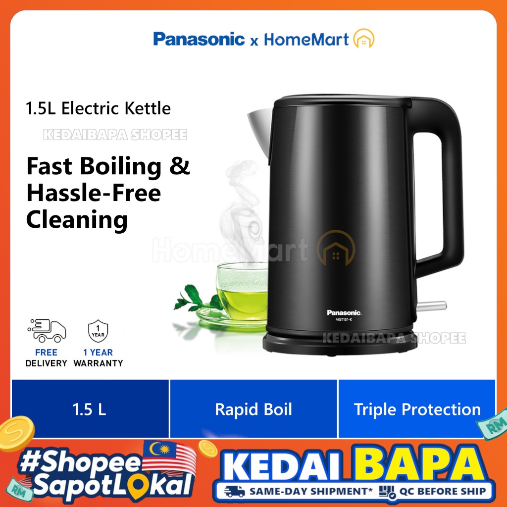 classic Electric Kettle Traditional Electric Kettle Stainless Steel Water  Boiler 1800w 360 Degree Rotating Base Quick Boil Hot Water Boiler 1.7l easy