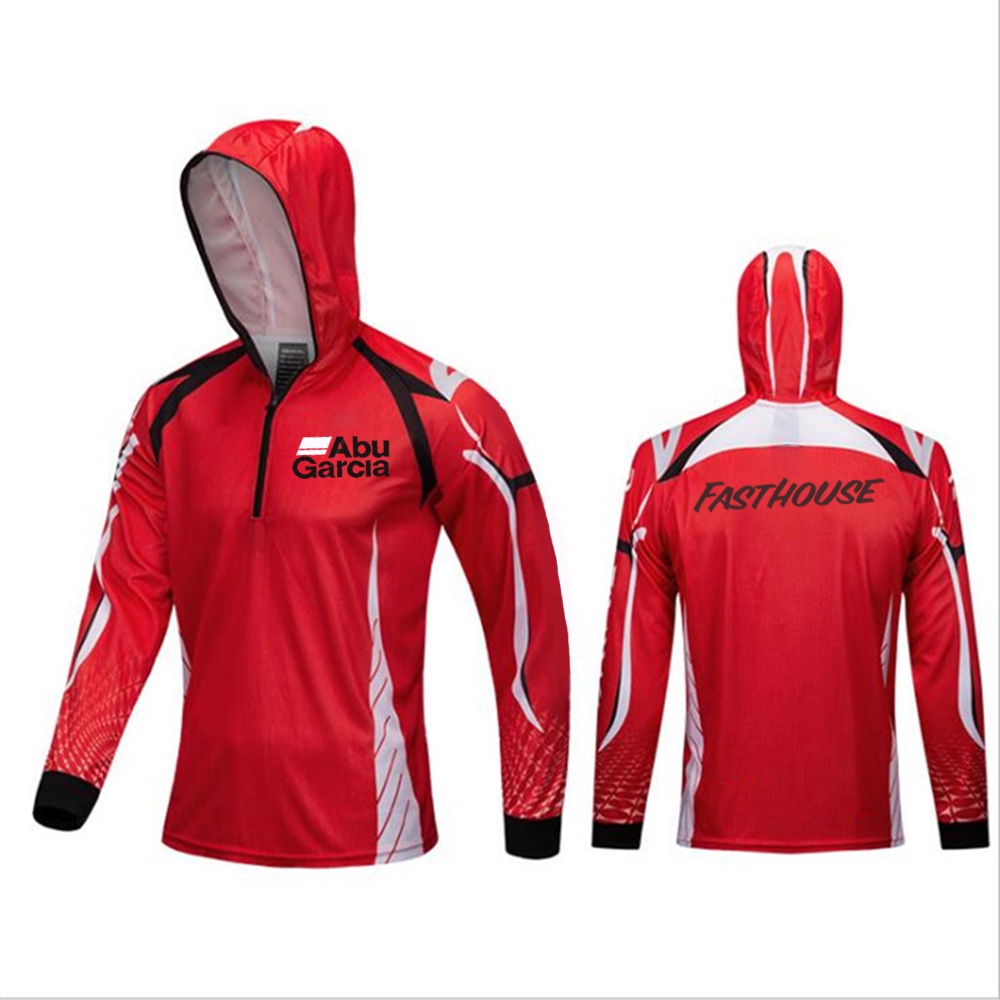 Ready Stock New Style ABUGARCIA Quick-drying Fishing Jacket Sunscreen UV  Protection Jersey HOODIES Fishing team jersey Shirt