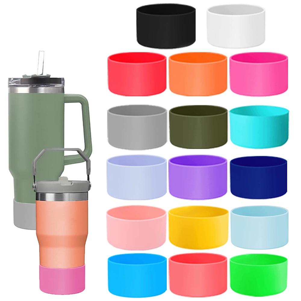 Silicone Cup Bottom Sleeve, Non-slip Twinkle Cup Boot Cover, Cup