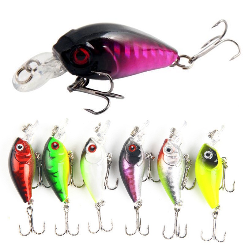 Fishing Lure Crank Bait 4.5cm 4.2g 3D Print Minnow Float Hard Bait