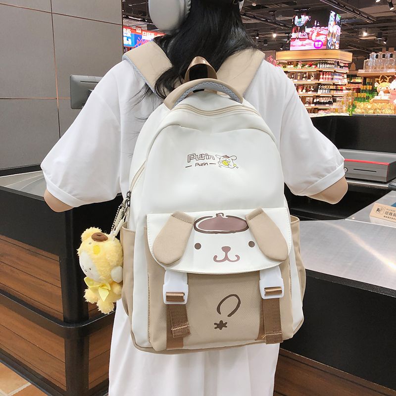 Japanese Style Cute Kuromi Backpack & Shoulder Love Heart student Messenger  Bag,  in 2023