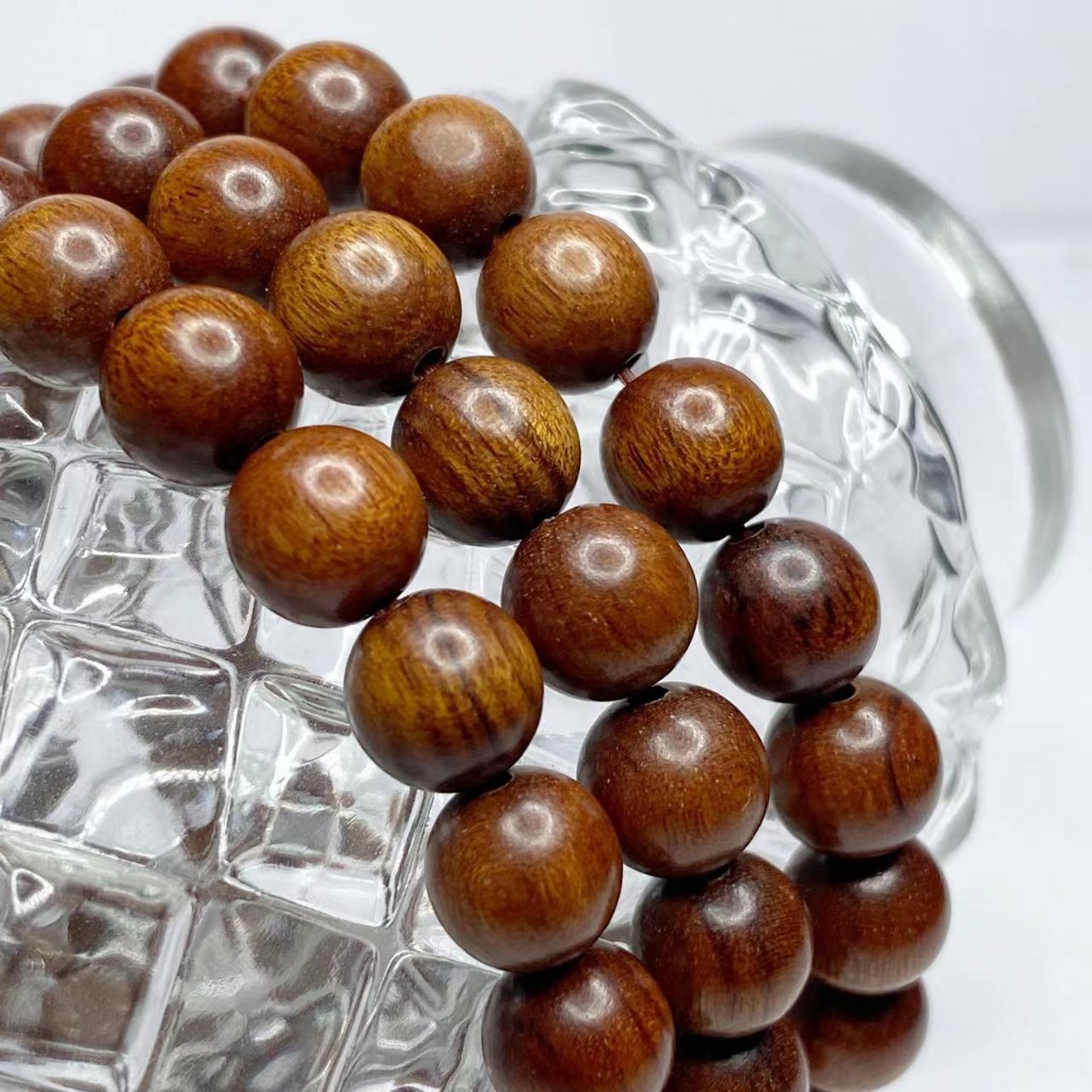 Bayong Wood Beads, Brown, 10mm Round - Golden Age Beads
