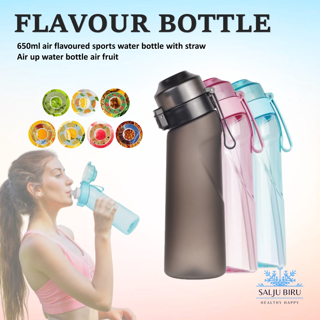 Air Water Bottle Taste Pod 650ml AIR Fruit Fragrance Flavored Water Bottle