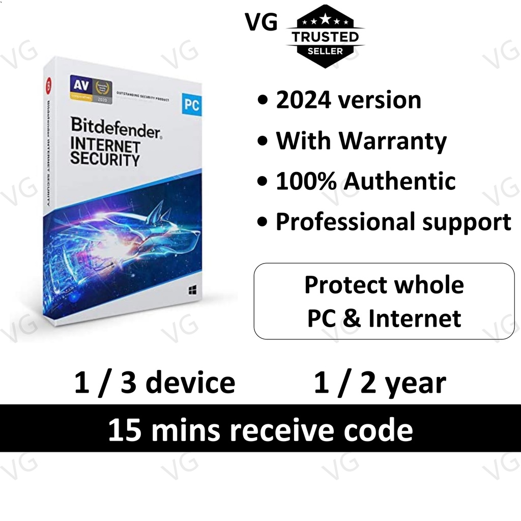 Bitdefender Total Security & VPN Premium 2024 (5 devices - 1 year) - £ 69.99