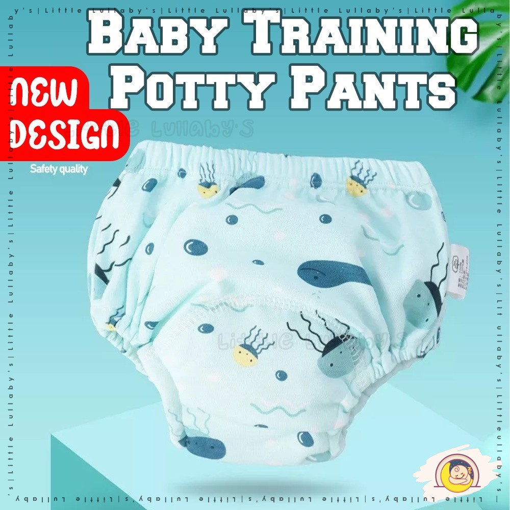 Baby Potty Training Pants Kids 6 Layers Underwear Toilet Diaper Cotton  Seluar Kencing Bayi Lampin 婴儿如厕训练裤