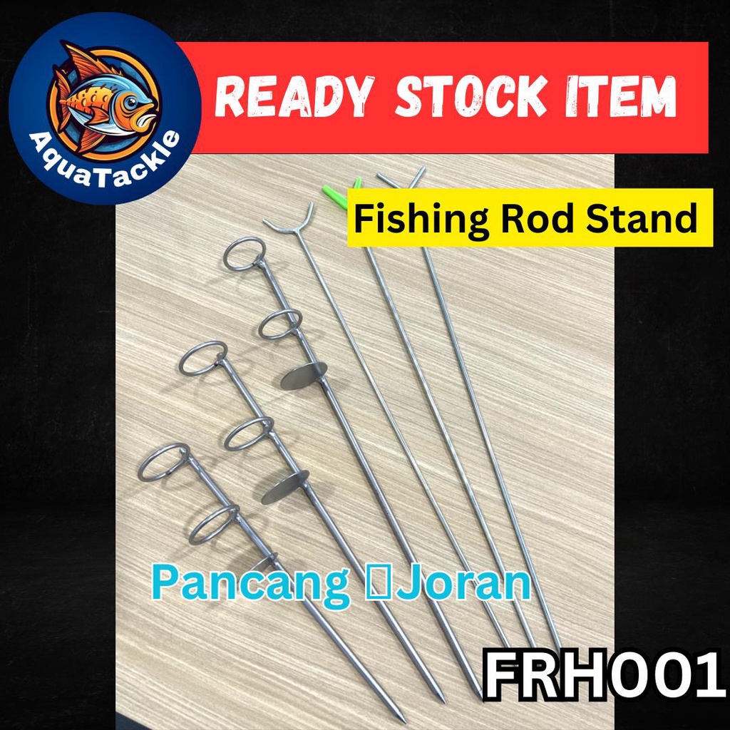 AquaTackle - 【FRH001】Fishing Rod Stand Pancang JORAN Pancing Pantai Reel  Stand Pancing Kolam Rod Holder Plastic