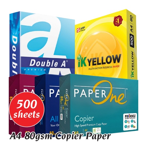 Printing Paper A4 - 500 Sheets - 80GSM- Dimensions 210 x 297 mm