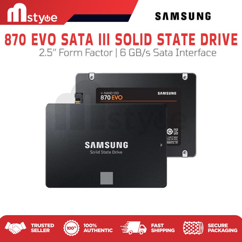 Samsung SSD 870 EVO 2TB 1TB 500/250GB 2.5 SATA III Solid State