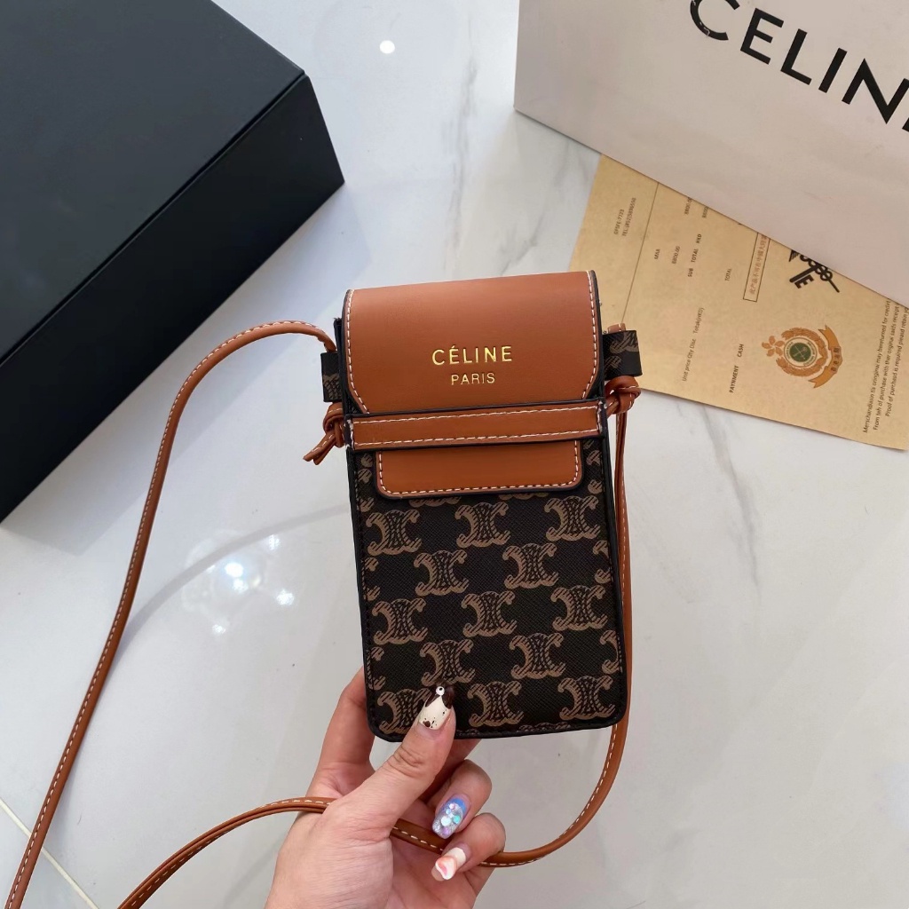 gift box Celine mobile phone bag women shoulder crossbody bag