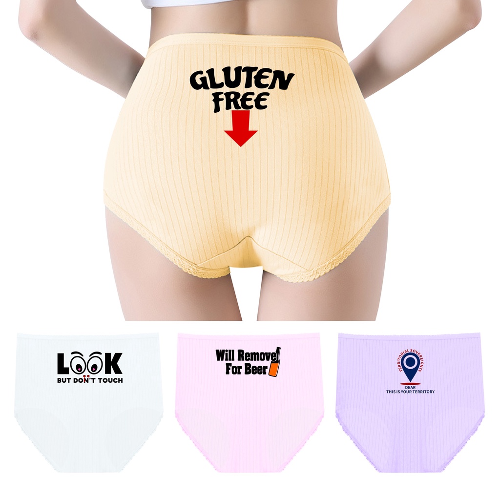 Gluten Free Fun Womens Funny Underwear Hipster Panty (Pink, s), Pink, Small