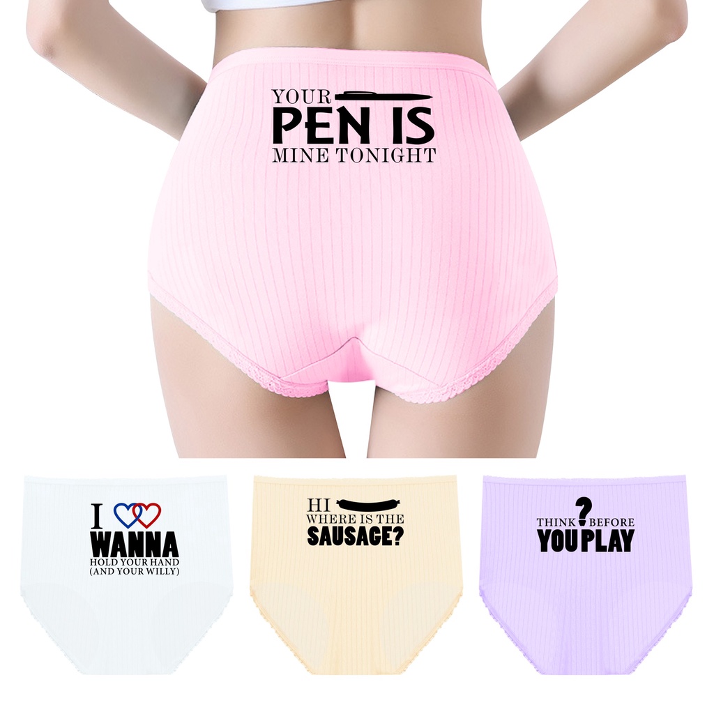 Womens Underwear Briefs Funny slogans Panties, Traceless Lingerie Give  Girlfriend/Wife Valentines & Birthday Gifts Gag Gift, Gift for Her.