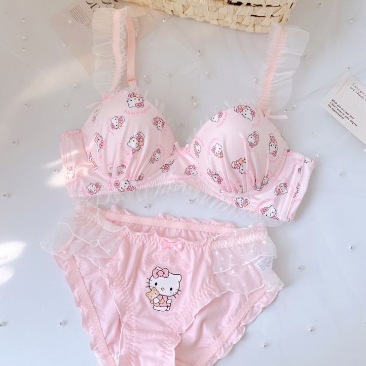 Hello Kitty Girls and Women's Underwear Bras Panties