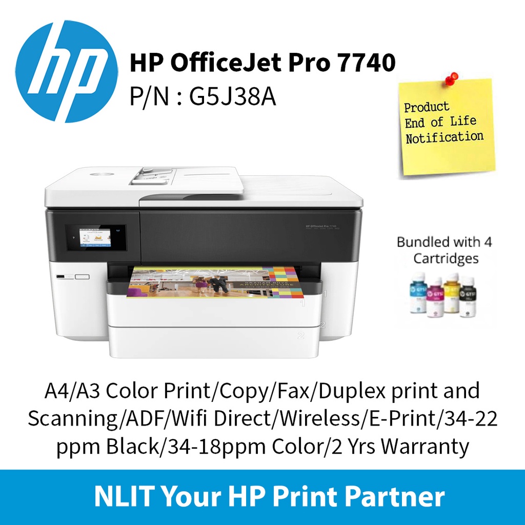 HP Officejet Pro 7740 All-in-One - Multifunction printer - colour
