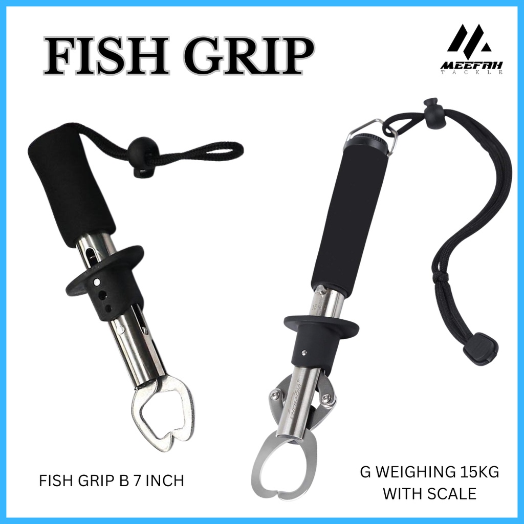 Stainless Steel Fish Grip Fish Gripper Grip Ikan 15kg (1pc) - Fish