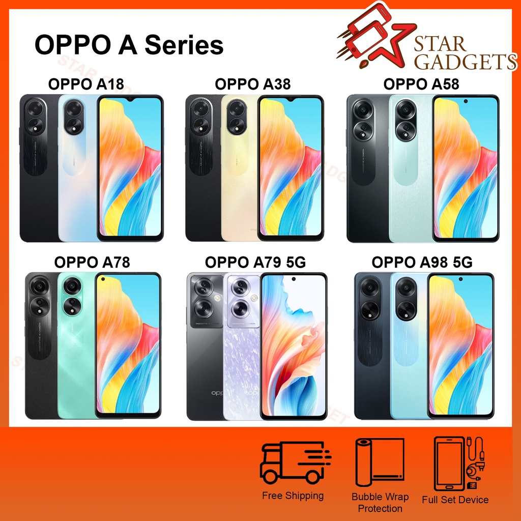 Oppo A38 8GB(4+4) + 128GB – Original Malaysia Set – Satu Gadget Sdn. Bhd.