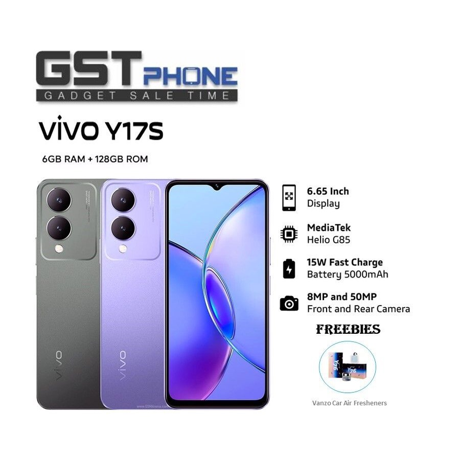 Vivo Y17s Smartphone (6GB RAM+128GB ROM), Original Vivo Malaysia