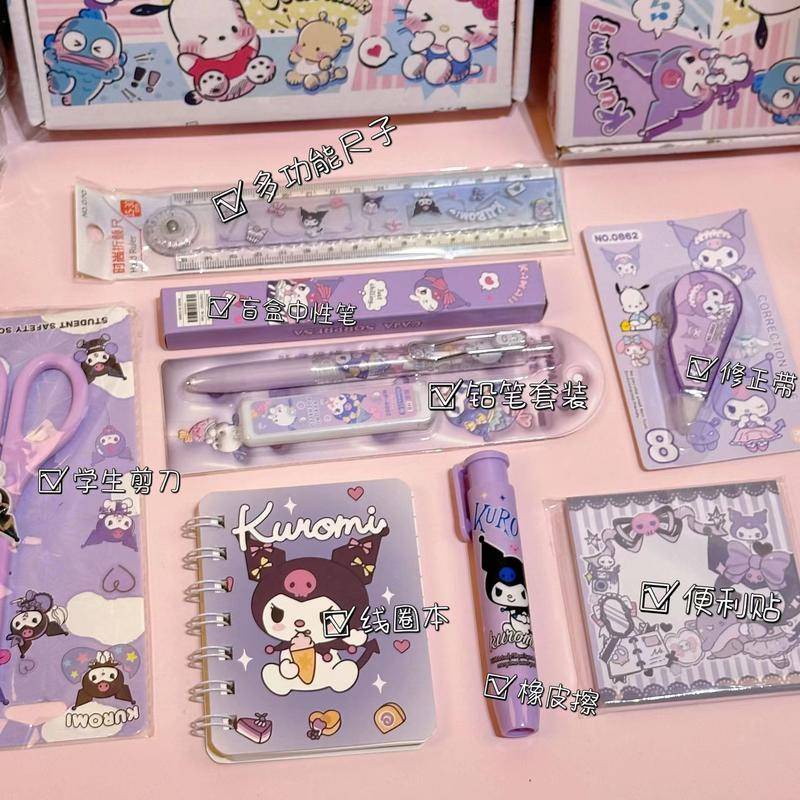 Sanrio Art Knife Kawaii Melody Kuromi Hellokitty Pompurin Cinnamoroll Cute  Handmade Paper Cutter Student Utility Tool Stationery