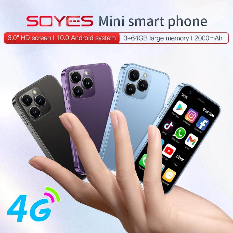Soyes XS15 Android 8.1 2GB+16GB Unlocked Mini Smartphone, 3.0 inch Mini  Phone The World's Smallest Cell Phone 3G Network Premium Child Phone Quad  Core Small Phone