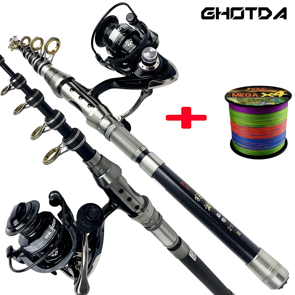 Fishing Rods and Reels Carbon Rod Baitcasting Reel Travel Fishing Rod  1.3m/1.6m/1.8m Fishing Set