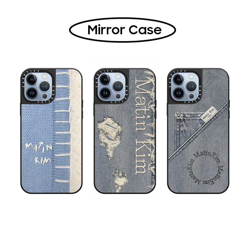 Casetify Matin Kim Destroyed Denim Mirror Soft Silicone Case Cover