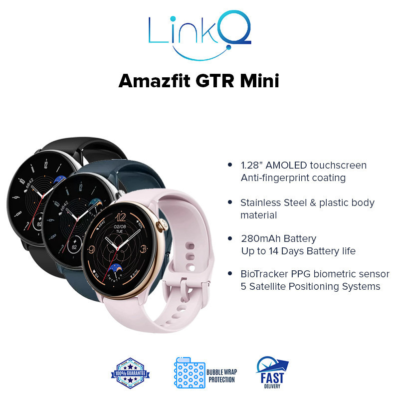 READY STOCK] Amazfit GTR Mini Smartwatch - Original 1 Year