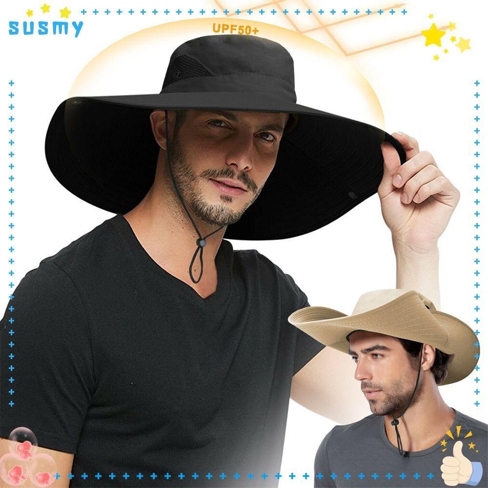 1pc Multi-functional Black Fisherman Hat For Men, With Detachable Face Mask  And Shawl, Outdoor Quick-dry & Breathable & Anti-uv Sunhat Suitable For  Sports, Fishing, Hiking And Daily Use In Summer