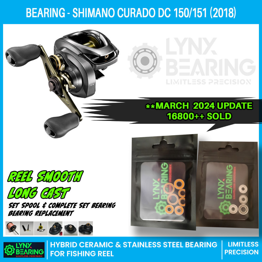 ABEC 7 Ceramic Bearings for a Shimano Curado DC Fishing Reel