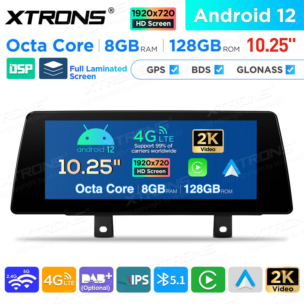 xtrons 10.25 android 12 autoradio carplay
