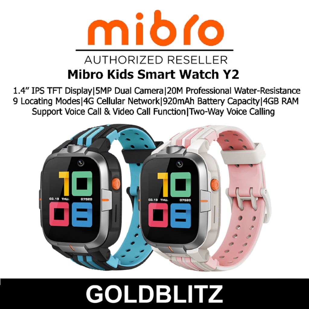 Mibro Kids Smart Watch Y2 4G Cellular Network 5MP Dual Camera