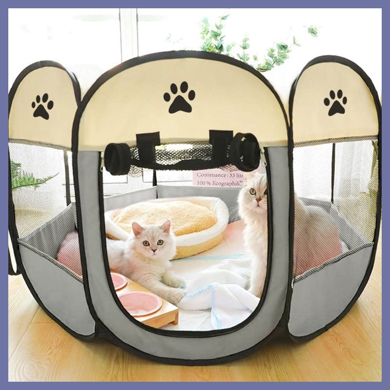 Cat Tent Cat House Portable Folding Outdoor Travel Pet Tent Dog